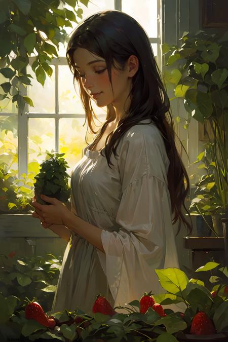 394758-2016265260-oil painting,oil painting with brushstrokes,  Anders Zorn, focus on girl,depth of field,translucent layers, Blending with Plants.png